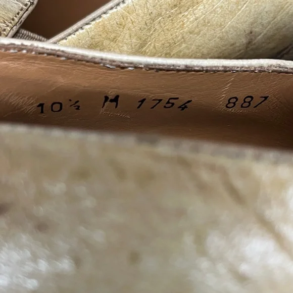 Mezlan Platinum Ostrich Quill Penny Loafers Men’s Size US 10.5 M - Picture 10 of 16